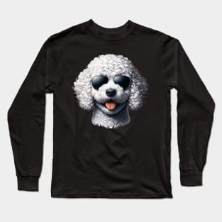 Lagotto Romagnolo Dog Wearing Sunglasses Long Sleeve T-Shirt